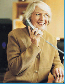 Elderly Lady on Phone